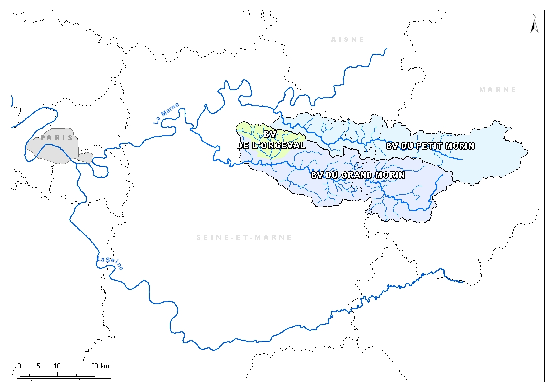 Observatoire de Recherche ORACLE : Bassins versants du Grand Morin, du petit Morin et bassin versant de L'Orgeval